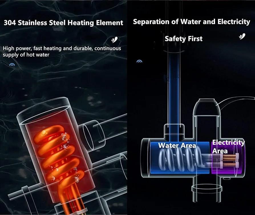 Instant Electric Heating Water Tap – Hot & Cold Water, Energy Saving, Safe & Durable