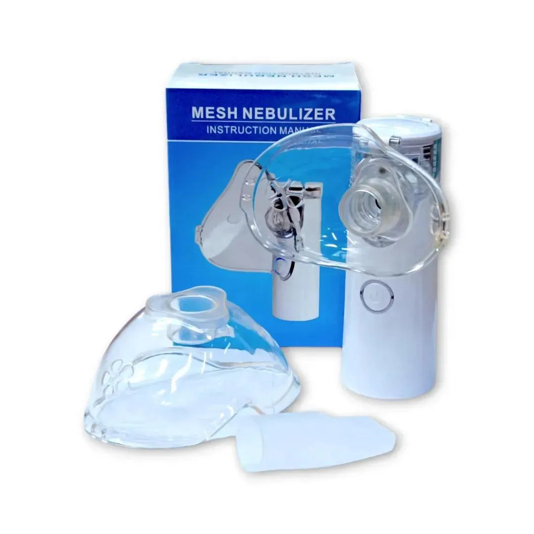 Portable Mesh Nebulizer – Ultra Quiet, USB Rechargeable, Fast & Effective Breathing Therapy