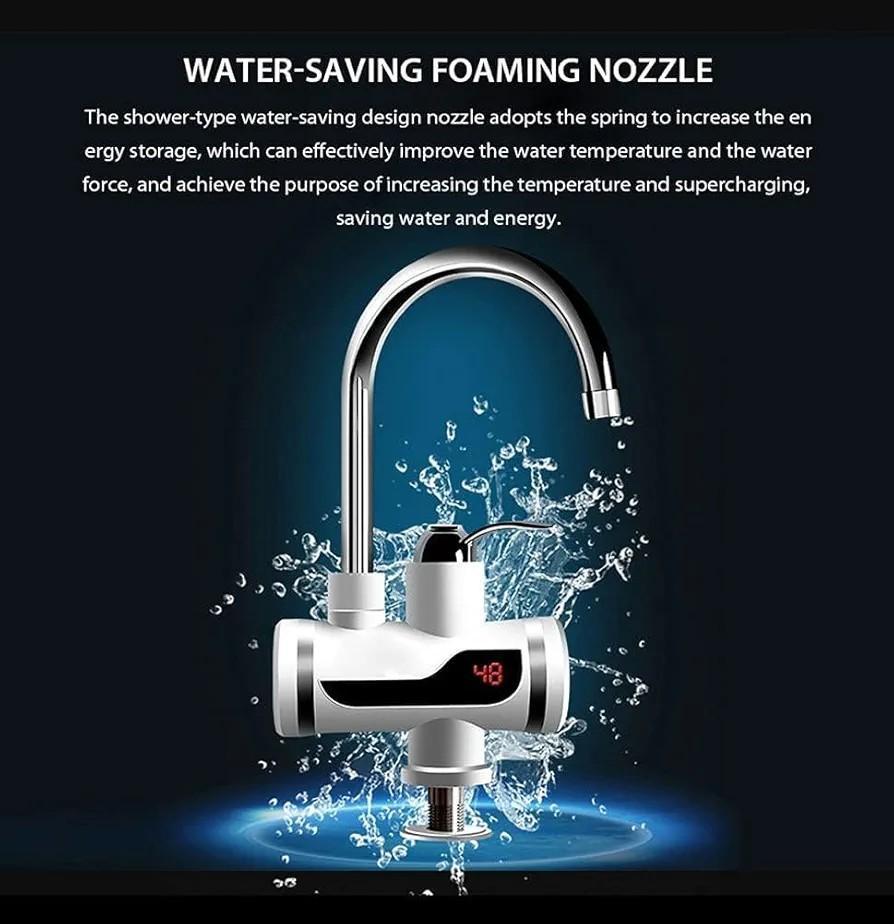 Instant Electric Heating Water Tap – Hot & Cold Water, Energy Saving, Safe & Durable