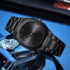 Black Arabic Aura Watch For Men – Elegant Design, Arabic Numerals, Premium